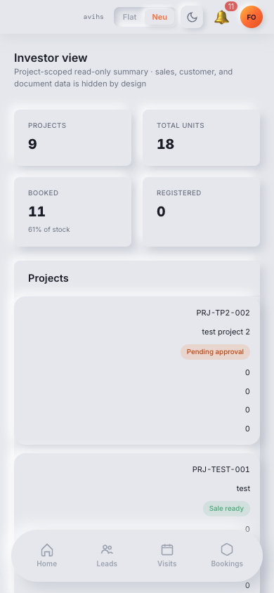 Lead detail view showing the contact panel on the left and activity timeline on the right. — mobile view